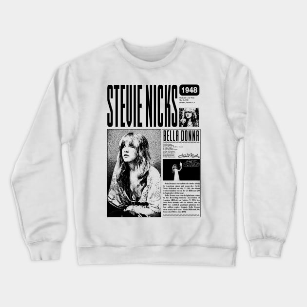 Stevie Nicks Vintage Bella Donna Crewneck Sweatshirt by Garza Arcane